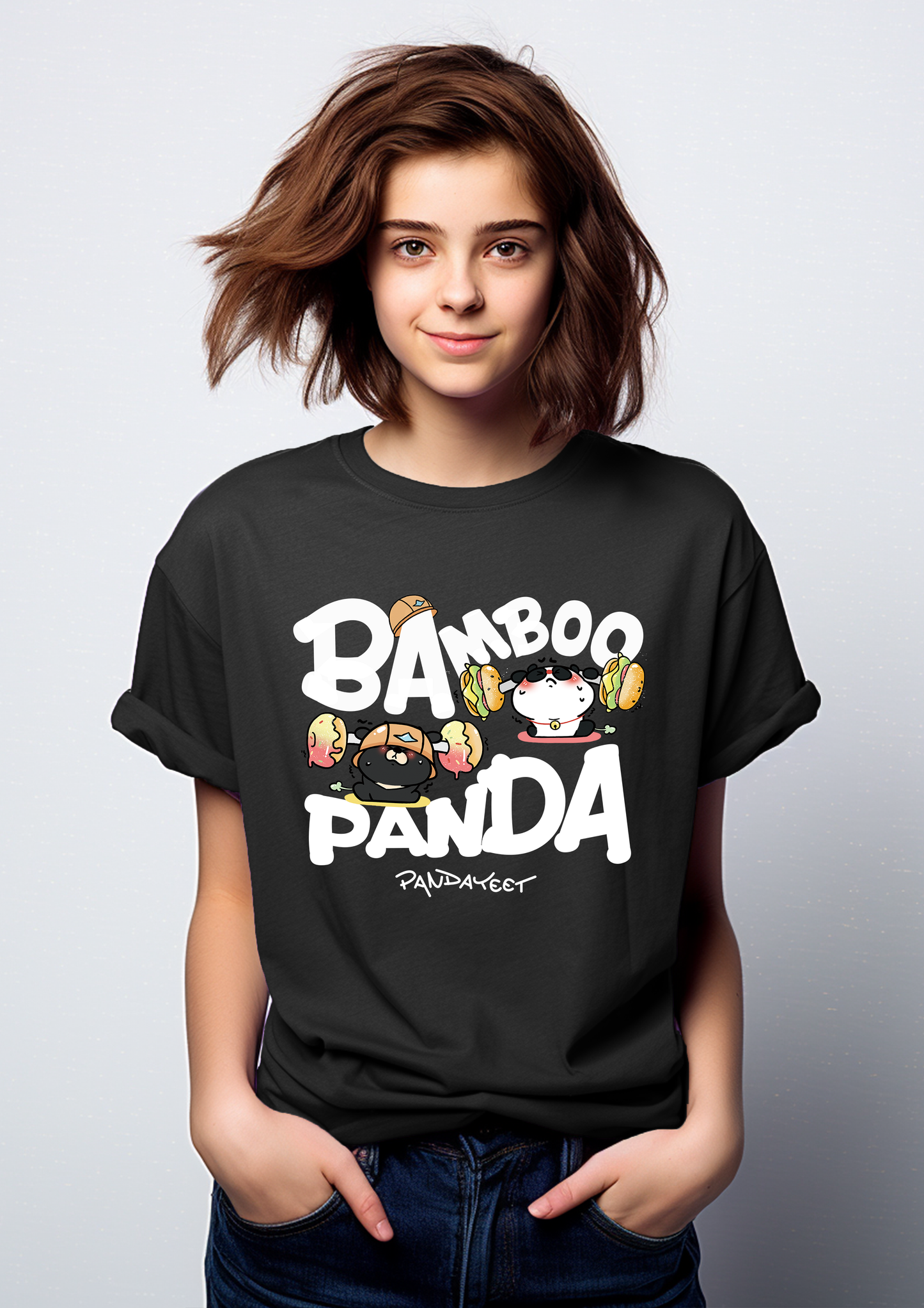 PandaYeet Official Kawaii Bamboo Panda Ultra Comfy loose fit T-shirt | unisex