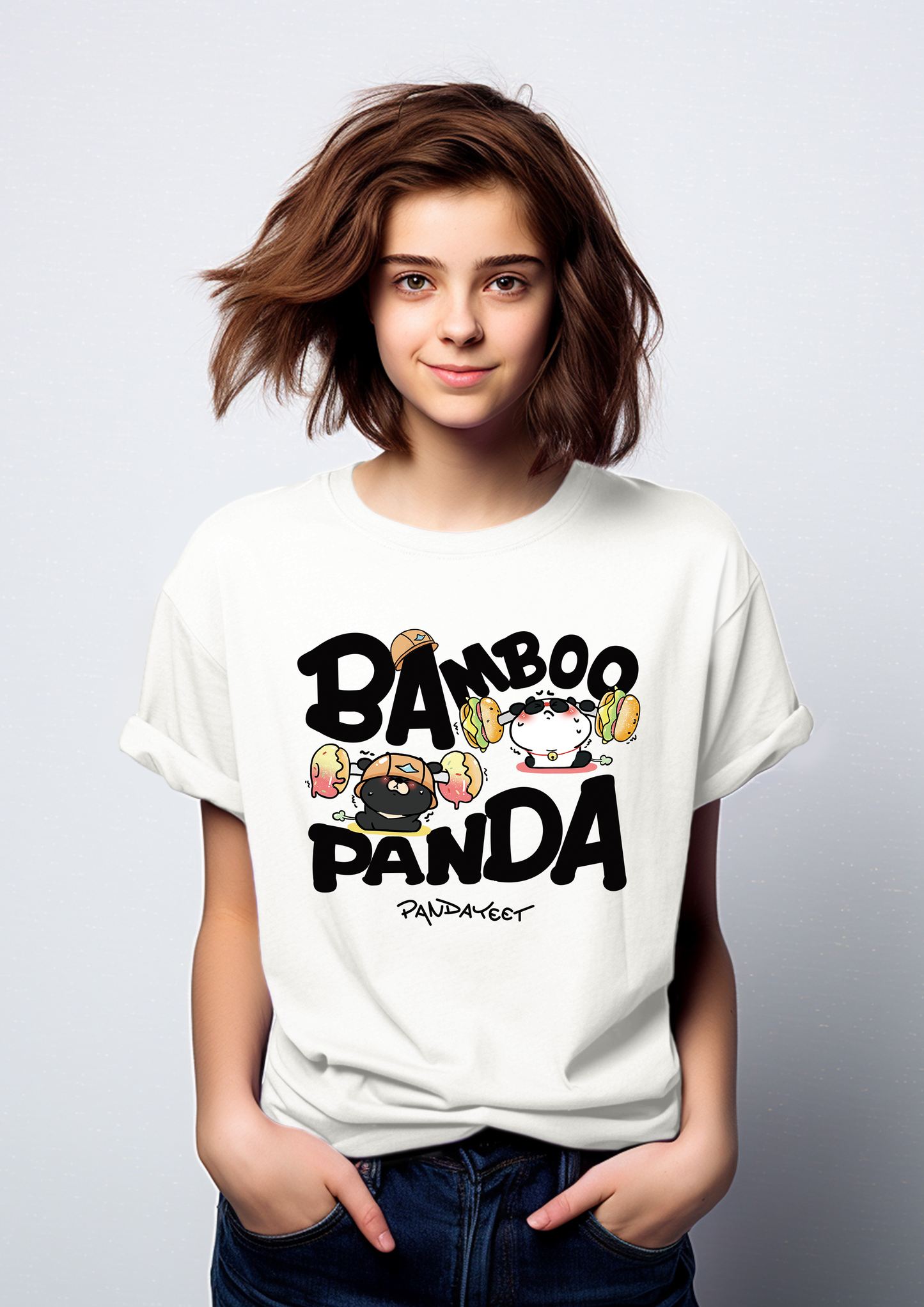 PandaYeet Official Kawaii Bamboo Panda Ultra Comfy loose fit T-shirt | unisex