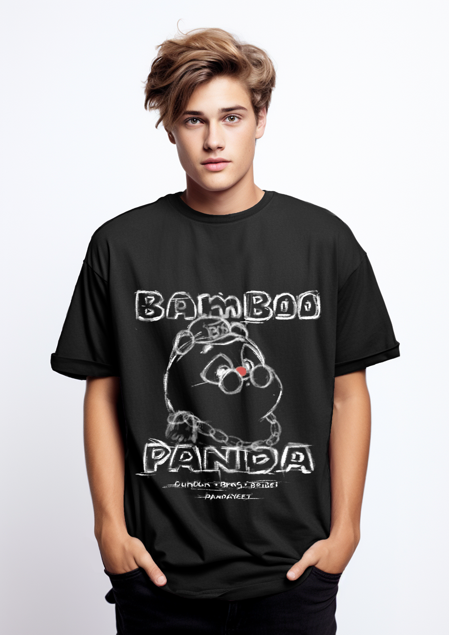 Bamboo Panda Ultra Comfy Short Sleeve T-Shirt | Sketchy Style