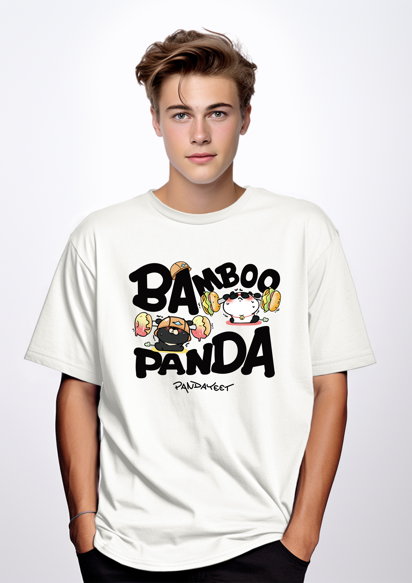 PandaYeet Official Kawaii Bamboo Panda Ultra Comfy loose fit T-shirt | unisex