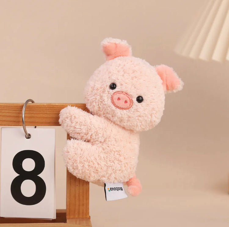 PlushyFriends Plush Toy Clips — Elephant, Piggy, Penguin, Koala, Sheep & Fox (11cm)