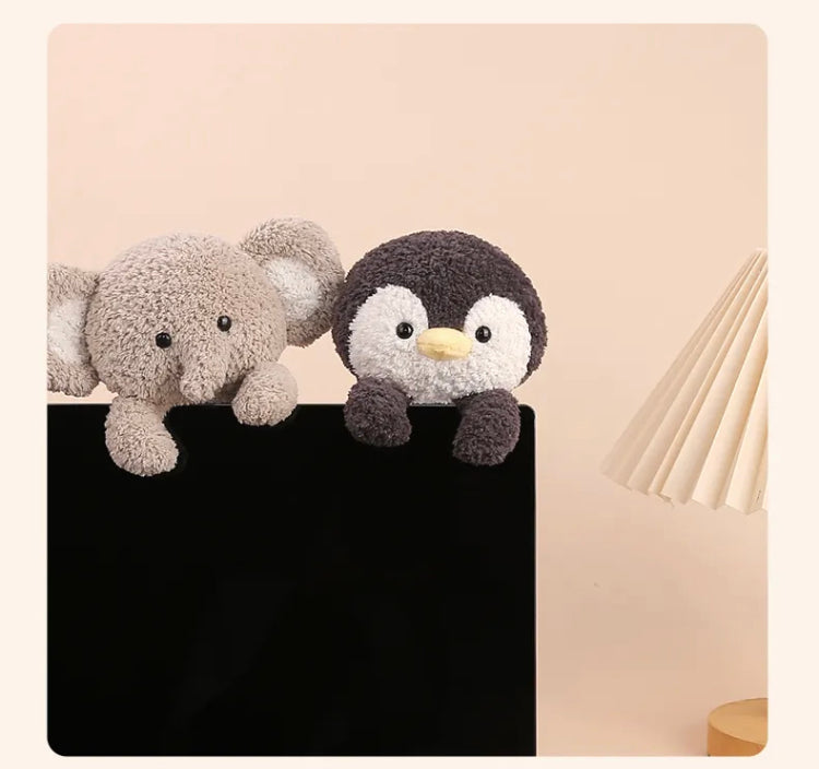 PlushyFriends Plush Toy Clips — Elephant, Piggy, Penguin, Koala, Sheep & Fox (11cm)