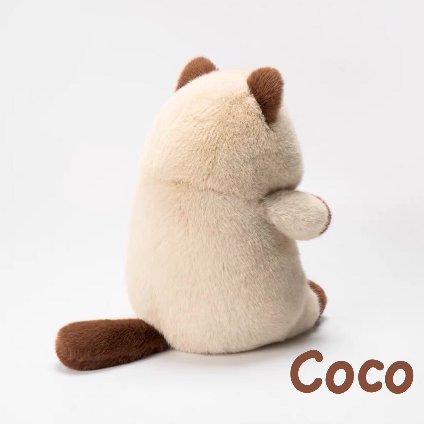 PlushyFriends Kawaii Cat Plushies - Brown Coco 35CM