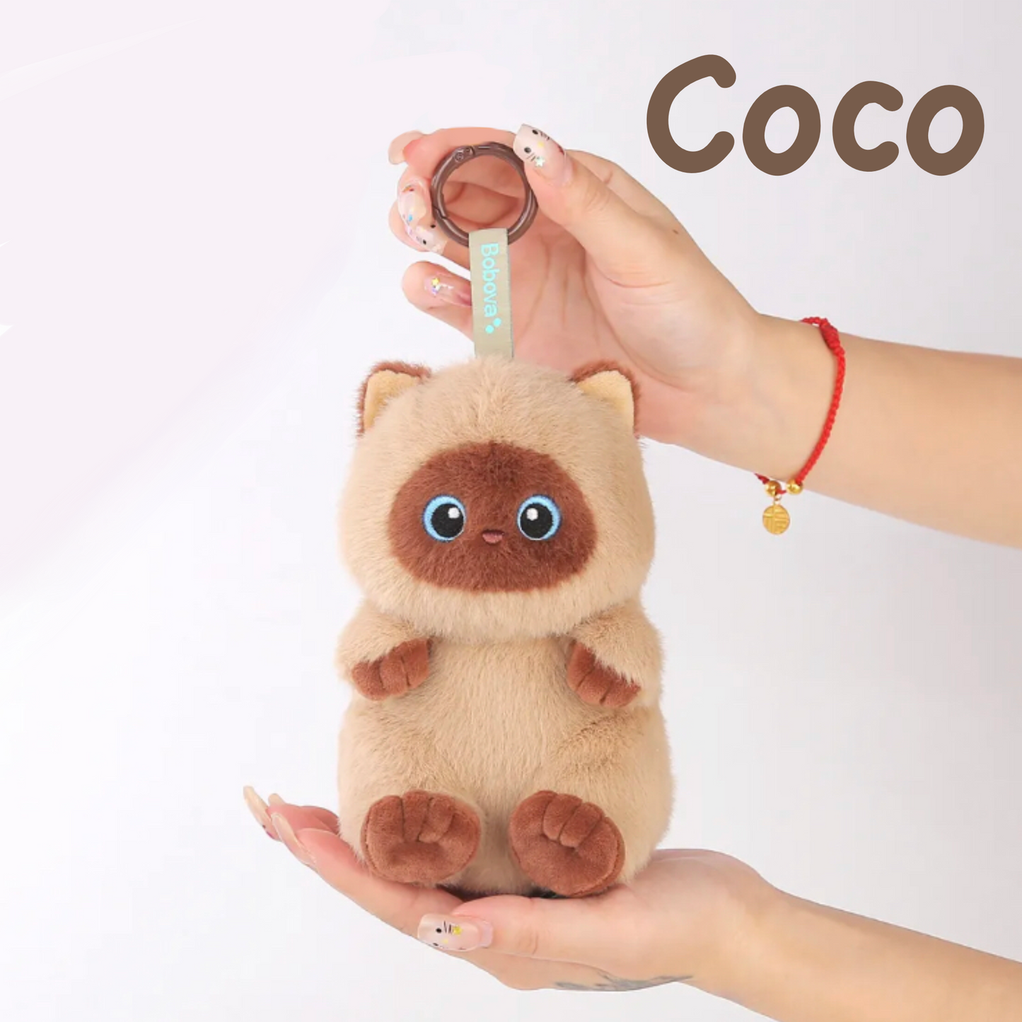 PlushyFriends Kawaii Cat Key Chain - Lumi, Midnight, Coco 15CM