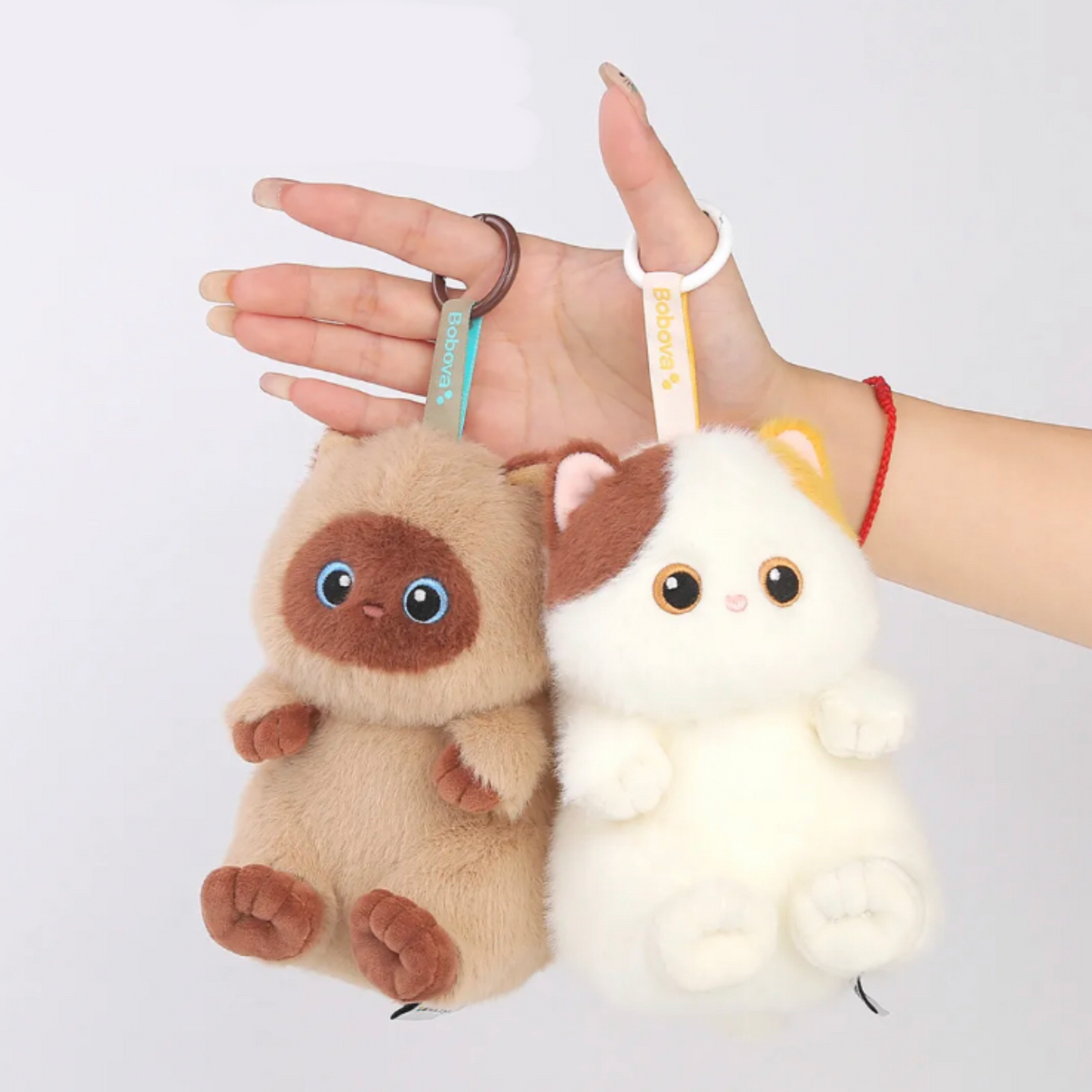 PlushyFriends Kawaii Cat Key Chain - Lumi, Midnight, Coco 15CM