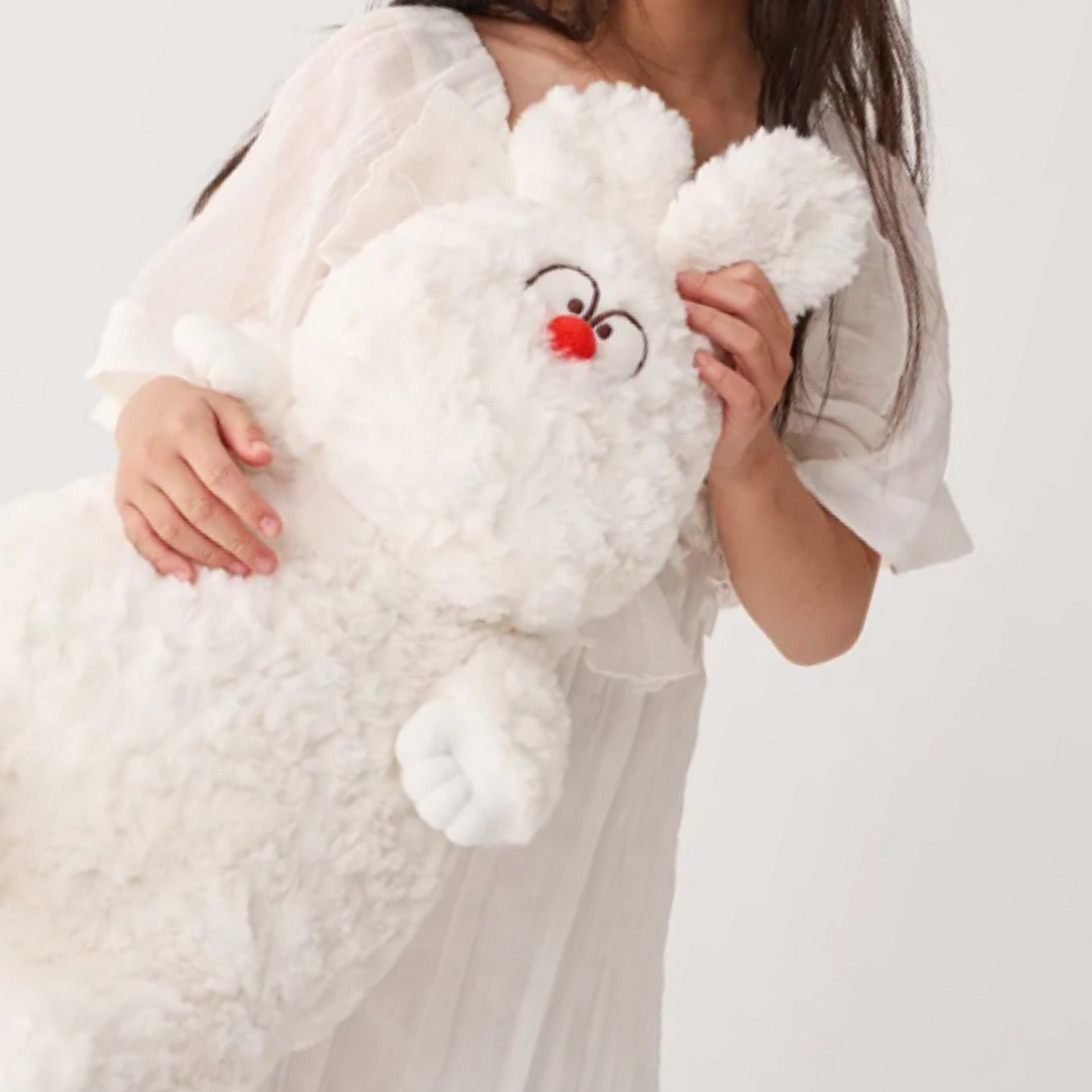 PlushyFriends Funny Big White Rabbit -40CM