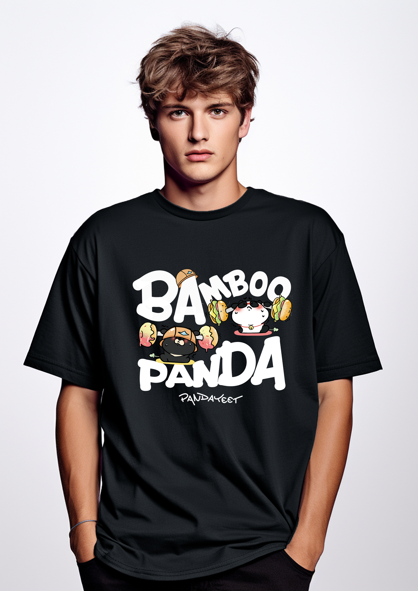 PandaYeet Official Kawaii Bamboo Panda Ultra Comfy loose fit T-shirt | unisex