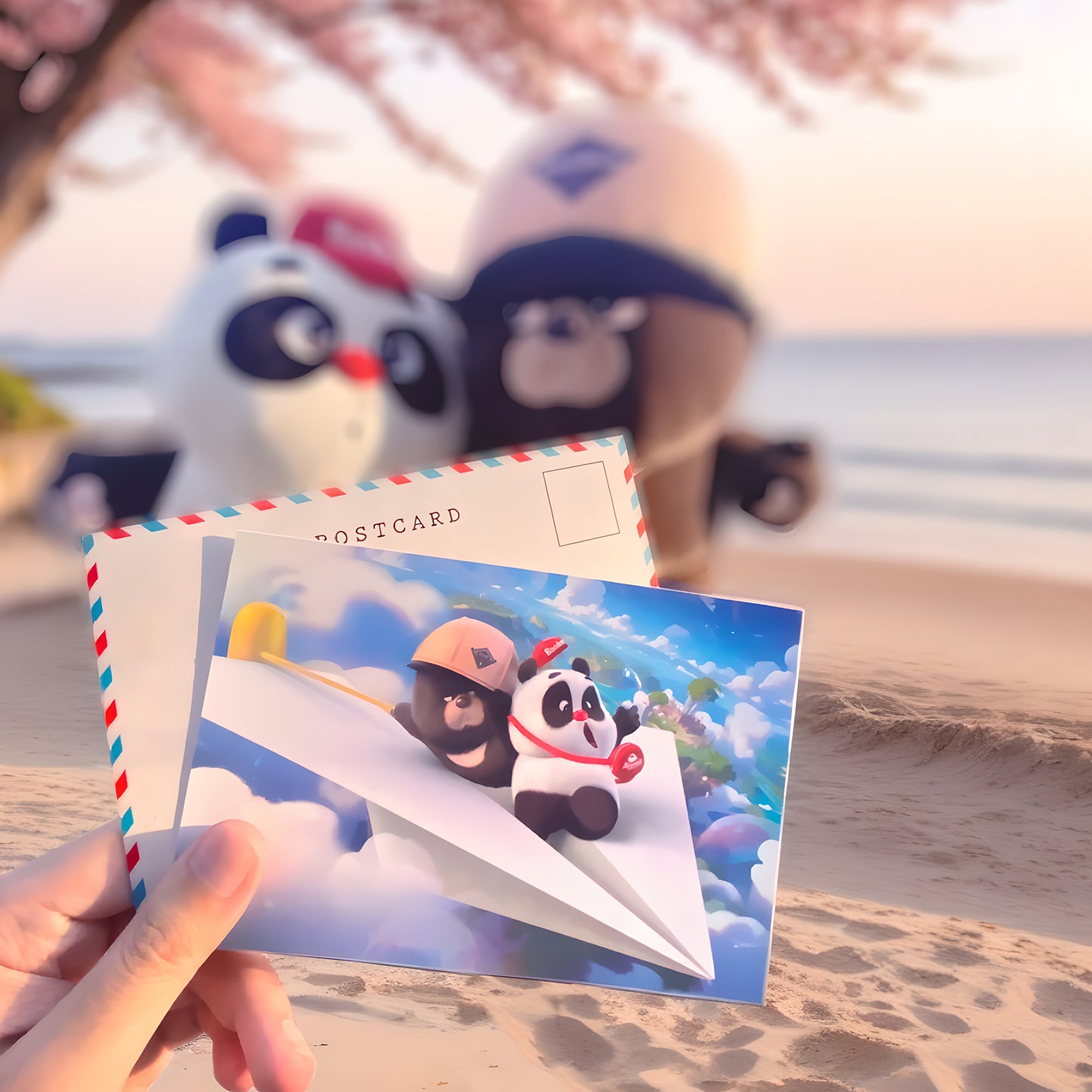 Bamboo Panda Cute Postcards | 10 Cards 1 Pack