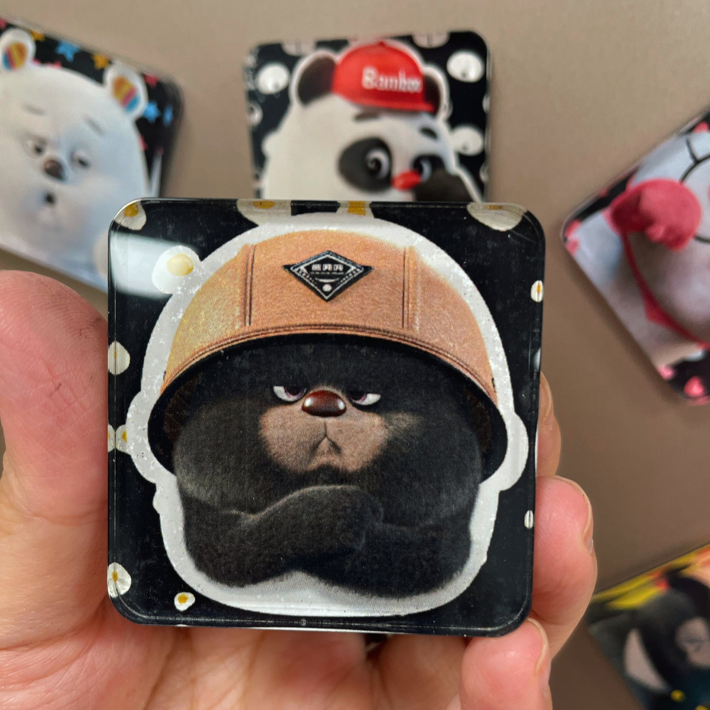 PandaYeet Official Bamboo Panda & Dundun Bear Fridge Magnets | 6 styles