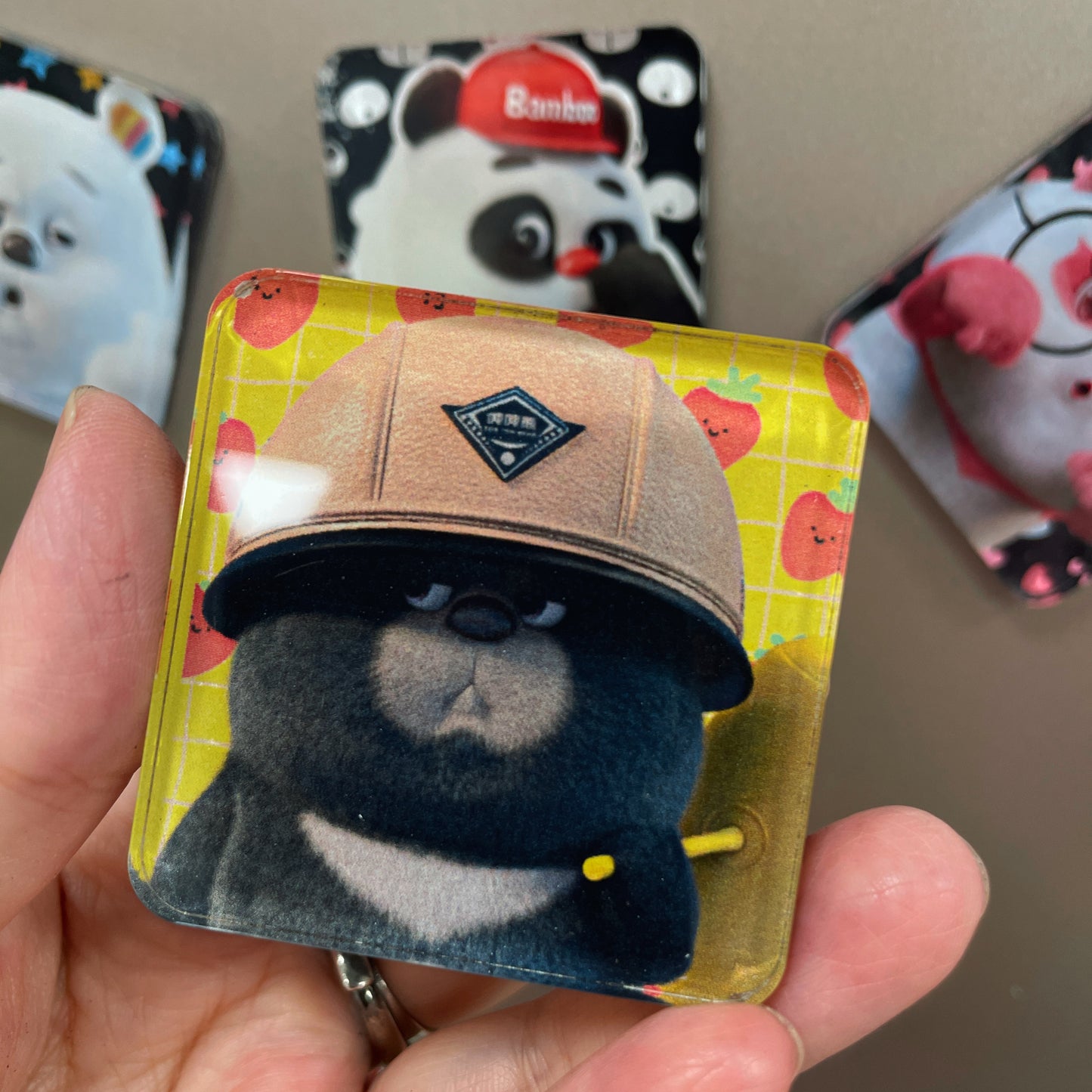 PandaYeet Official Bamboo Panda & Dundun Bear Fridge Magnets | 6 styles