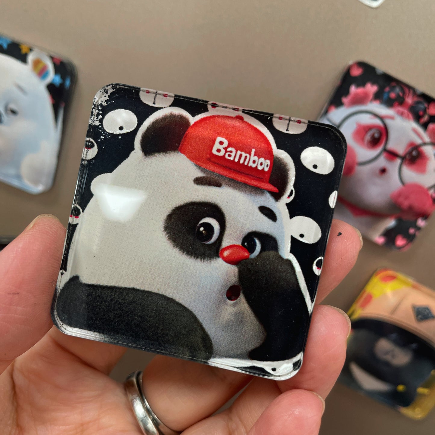 PandaYeet Official Bamboo Panda & Dundun Bear Fridge Magnets | 6 styles