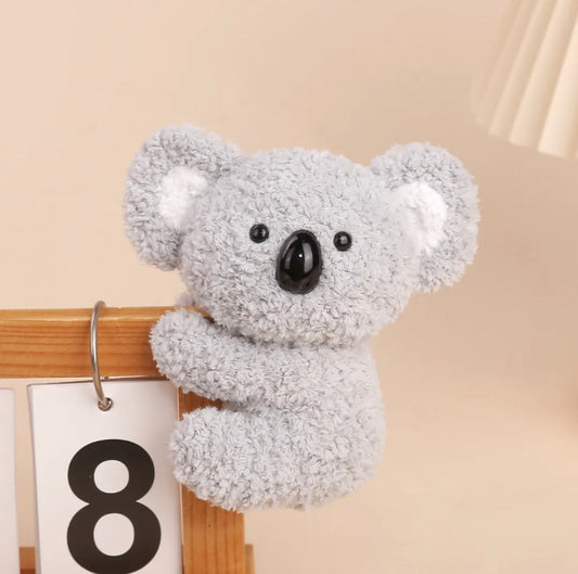 PlushyFriends Plush Toy Clips — Elephant, Piggy, Penguin, Koala, Sheep & Fox (11cm)