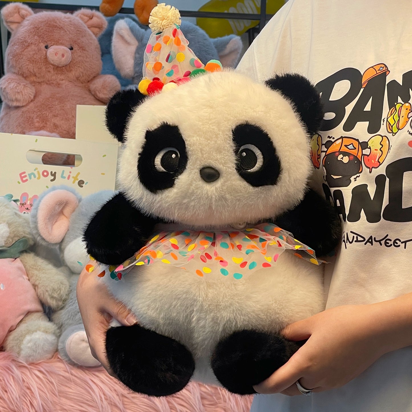 PlushyFriends Panda Plush Toy – 40cm