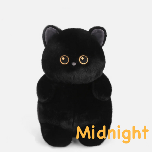 PlushyFriends Kawaii Cat Plushies  - Black Midnight 35CM
