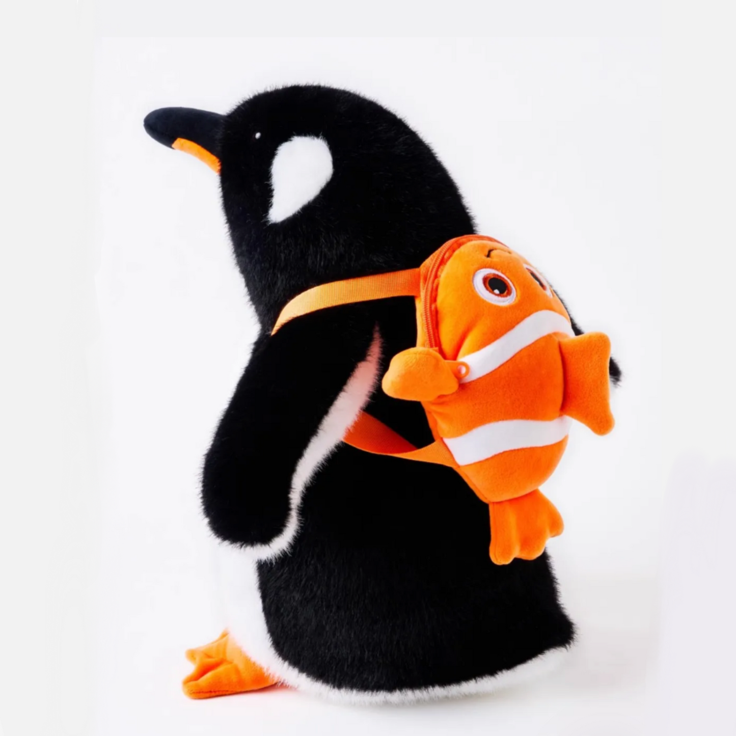 PlushyFriends Backpack Penguin Plush Toy – 35cm
