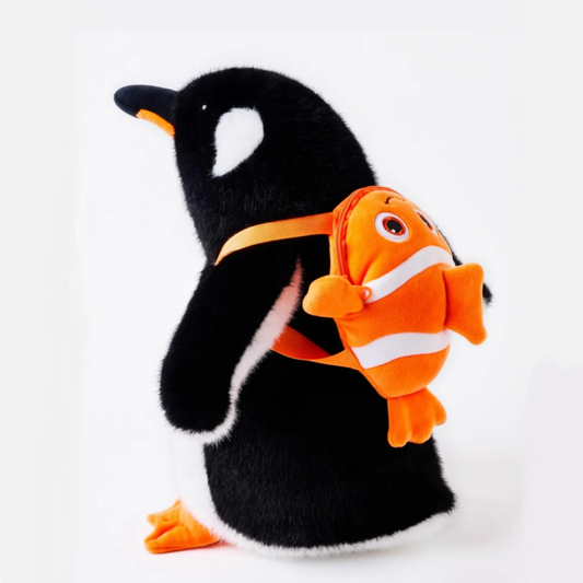 PlushyFriends Backpack Penguin Plush Toy – 35cm
