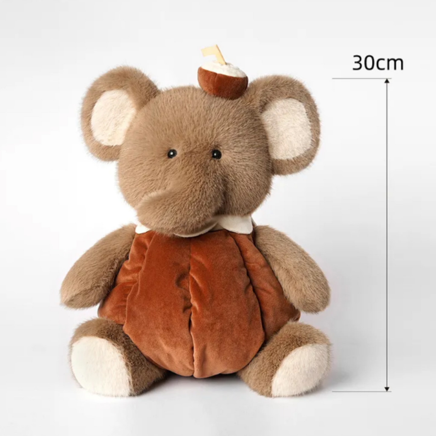 PlushyFriends Fruit Series Coconut Elephant Plush Toy – 30cm