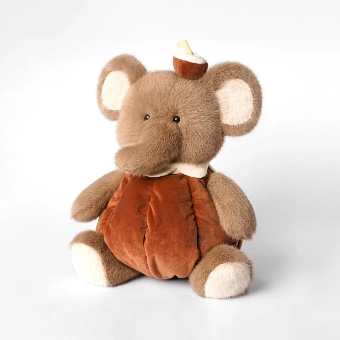 PlushyFriends Fruit Series Coconut Elephant Plush Toy – 30cm