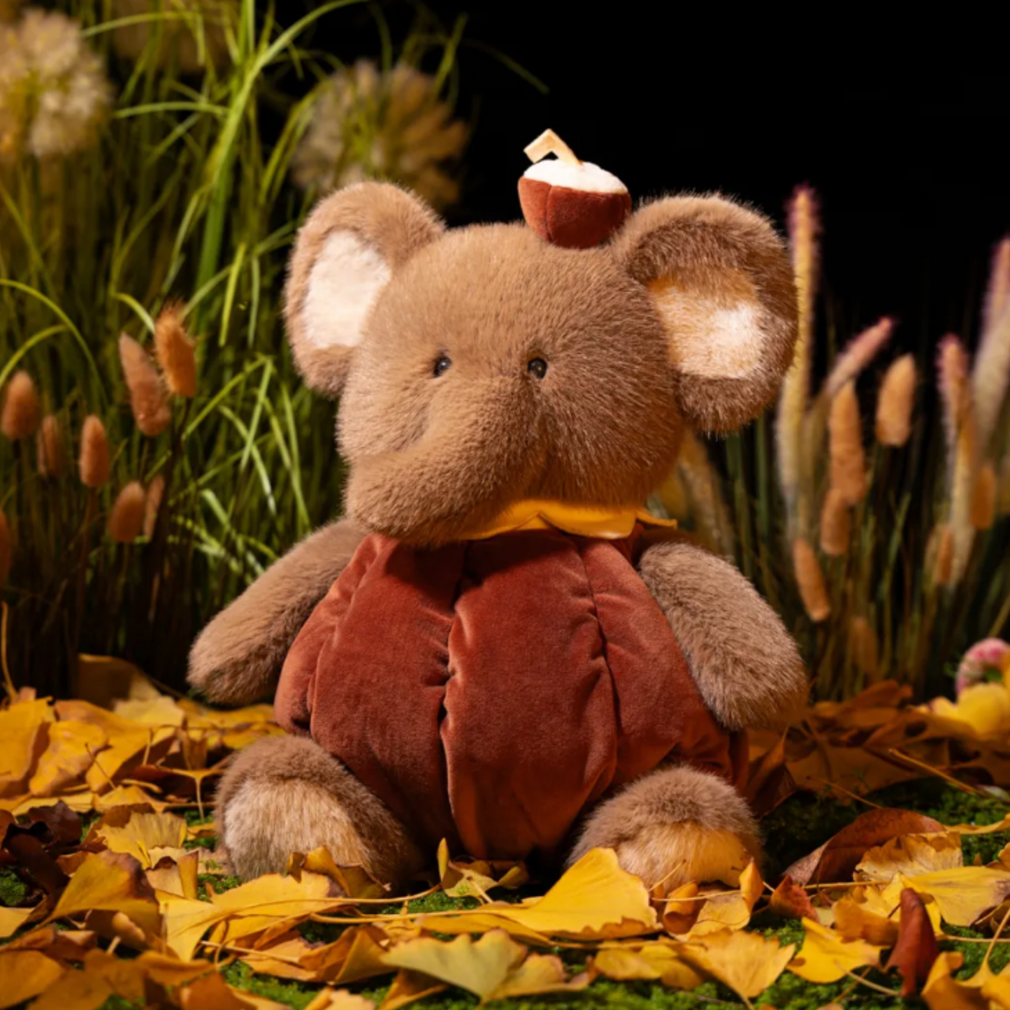 PlushyFriends Fruit Series Coconut Elephant Plush Toy – 30cm