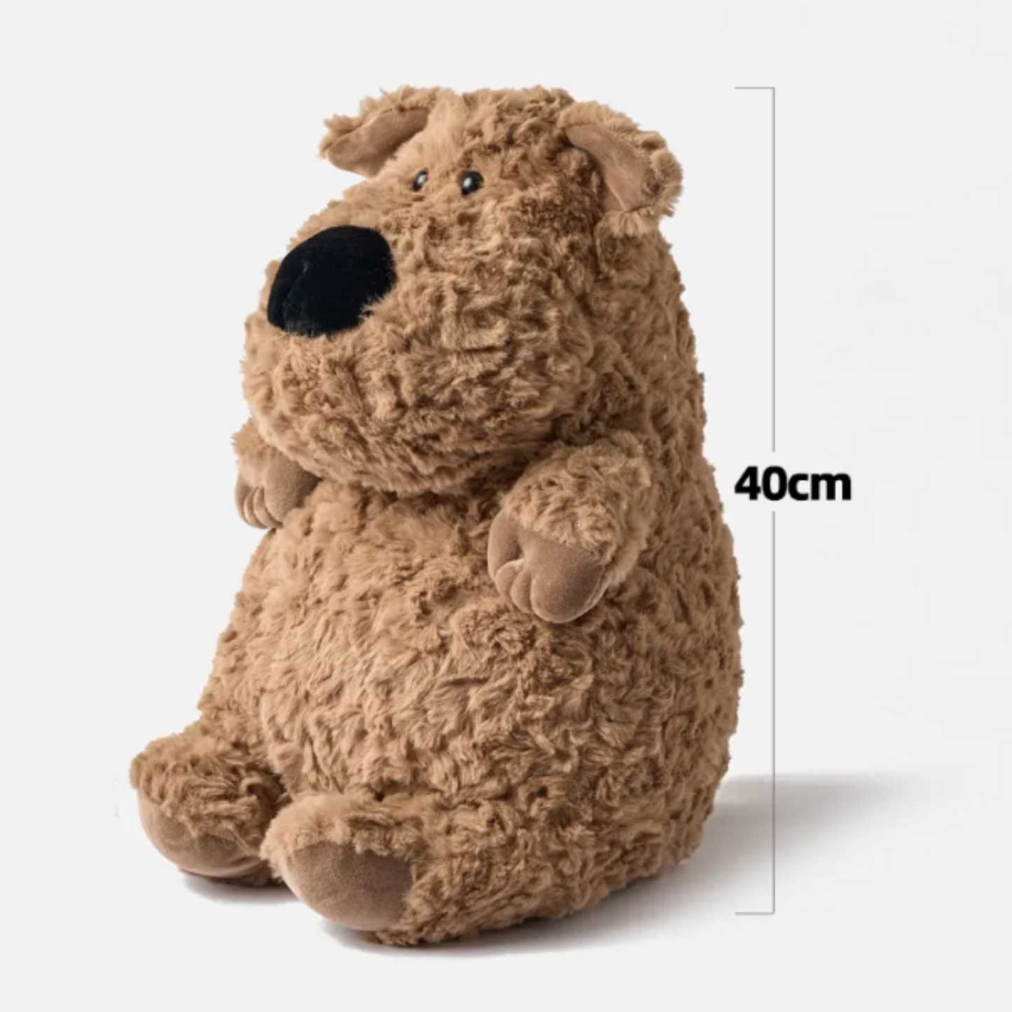 PlushyFriends Big Nose Dog Plush Toy – 40cm