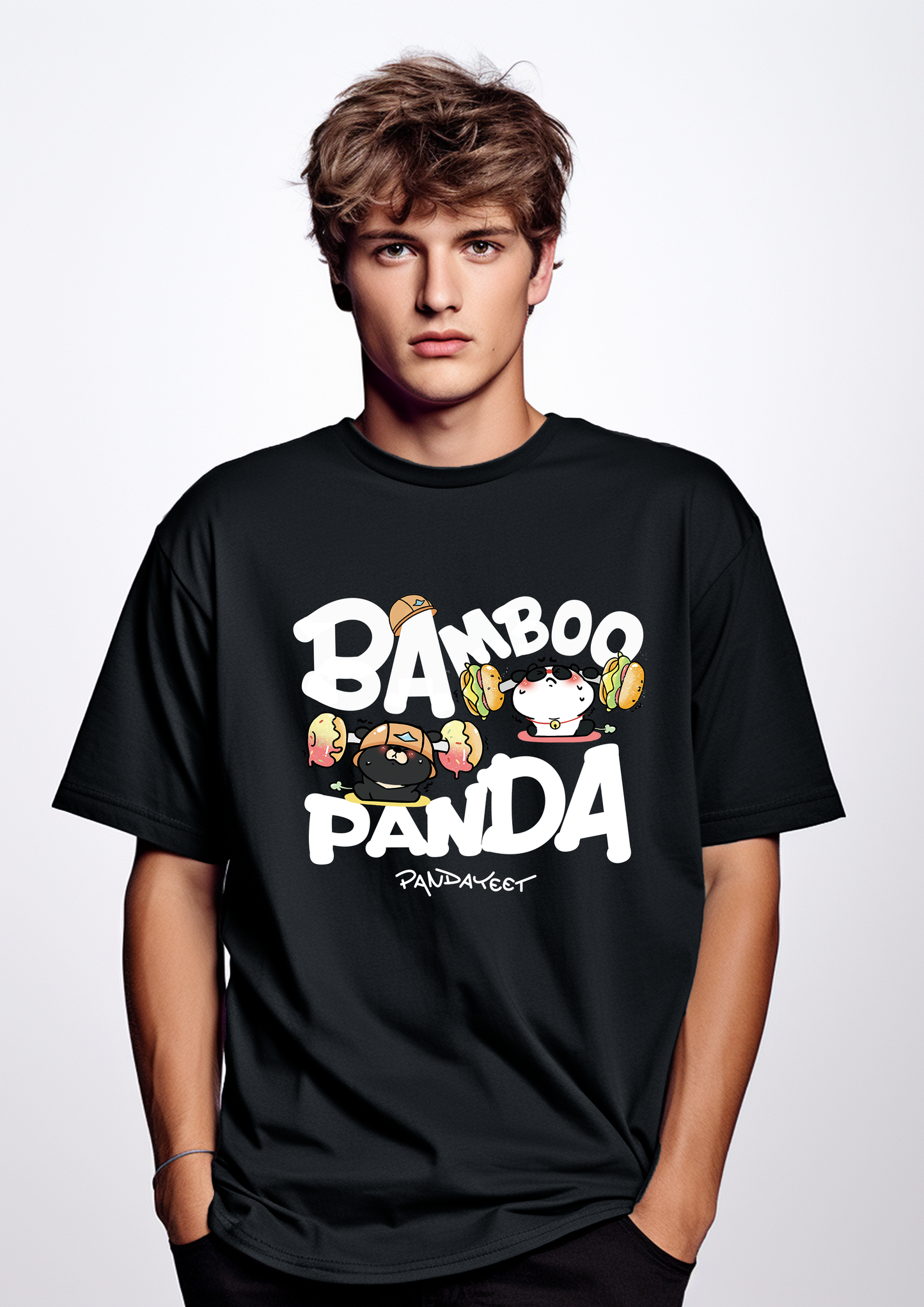 Kawaii Bamboo Panda Ultra Comfy loose fit T-shirt | unisex | free shipping